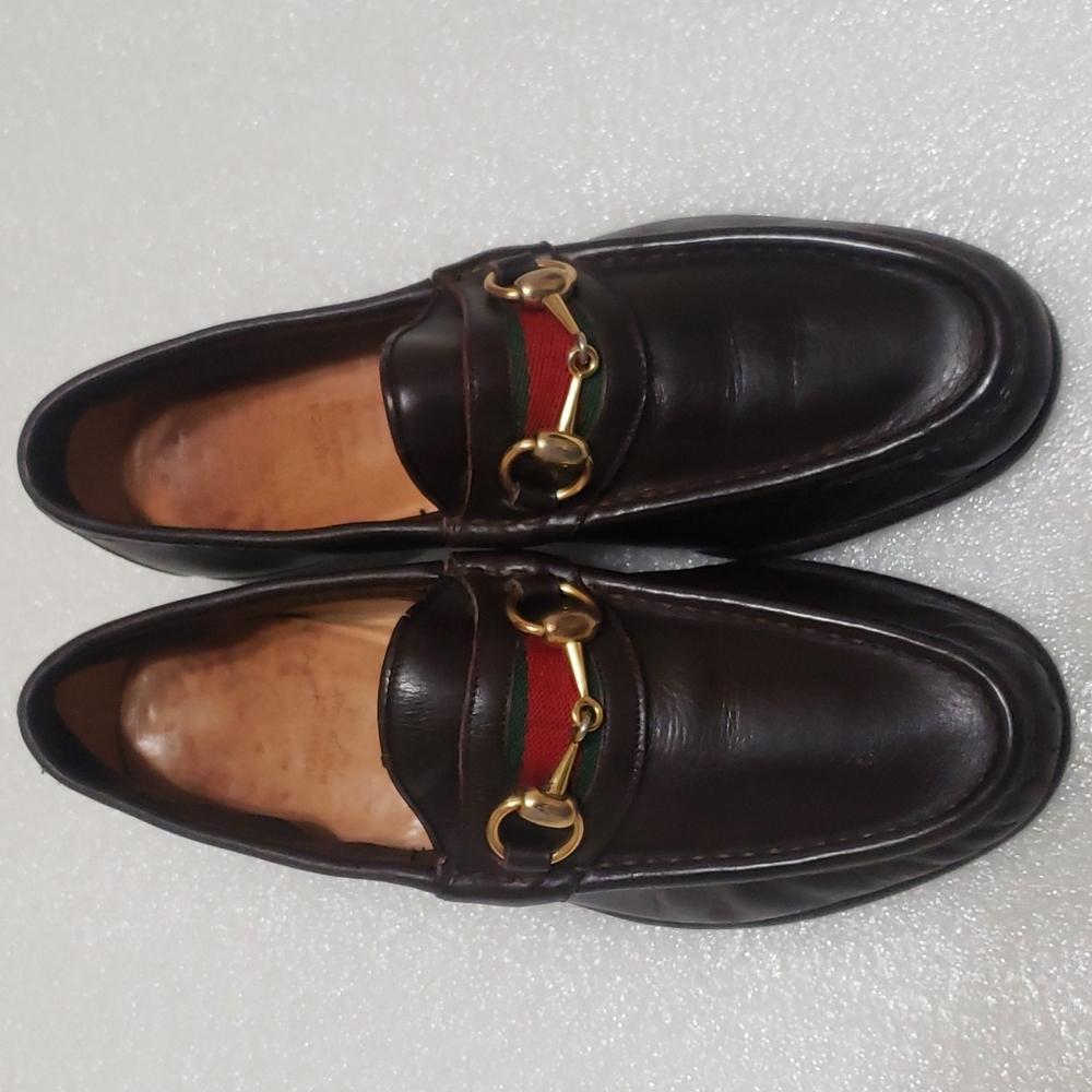 GUCCI brown loafers
